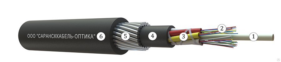 Кабель оптический ОКБН-0.22-56П 7кН