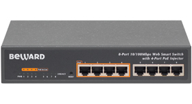 Коммутатор Ethernet с поддержкой PoE STW-8P4